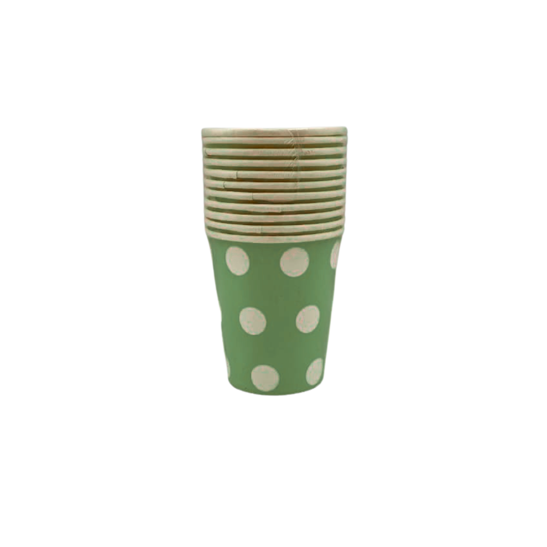 Polka Dot Paper Cups 10pcs