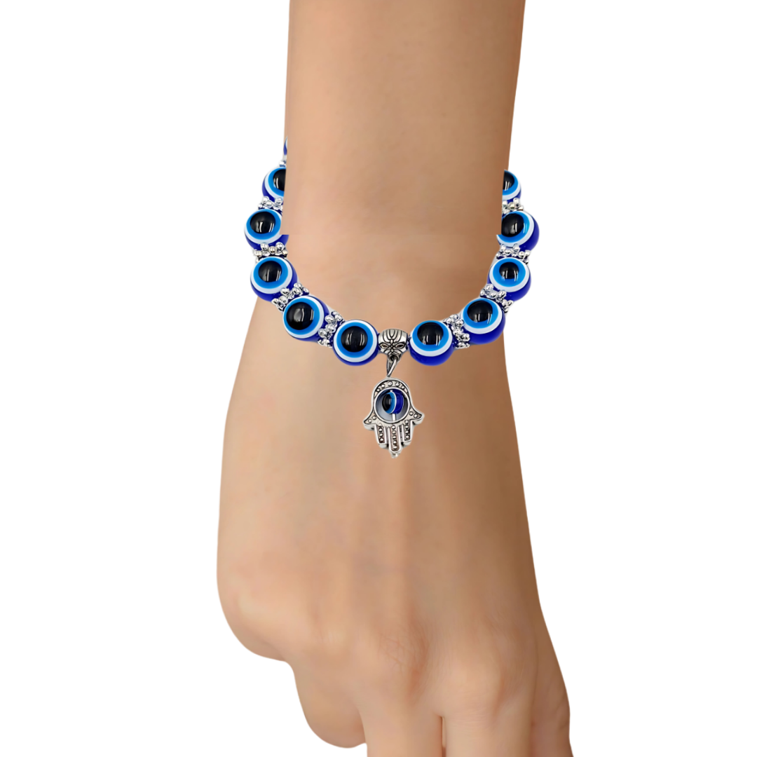 Evil Eye Hamsa Charm Bracelet