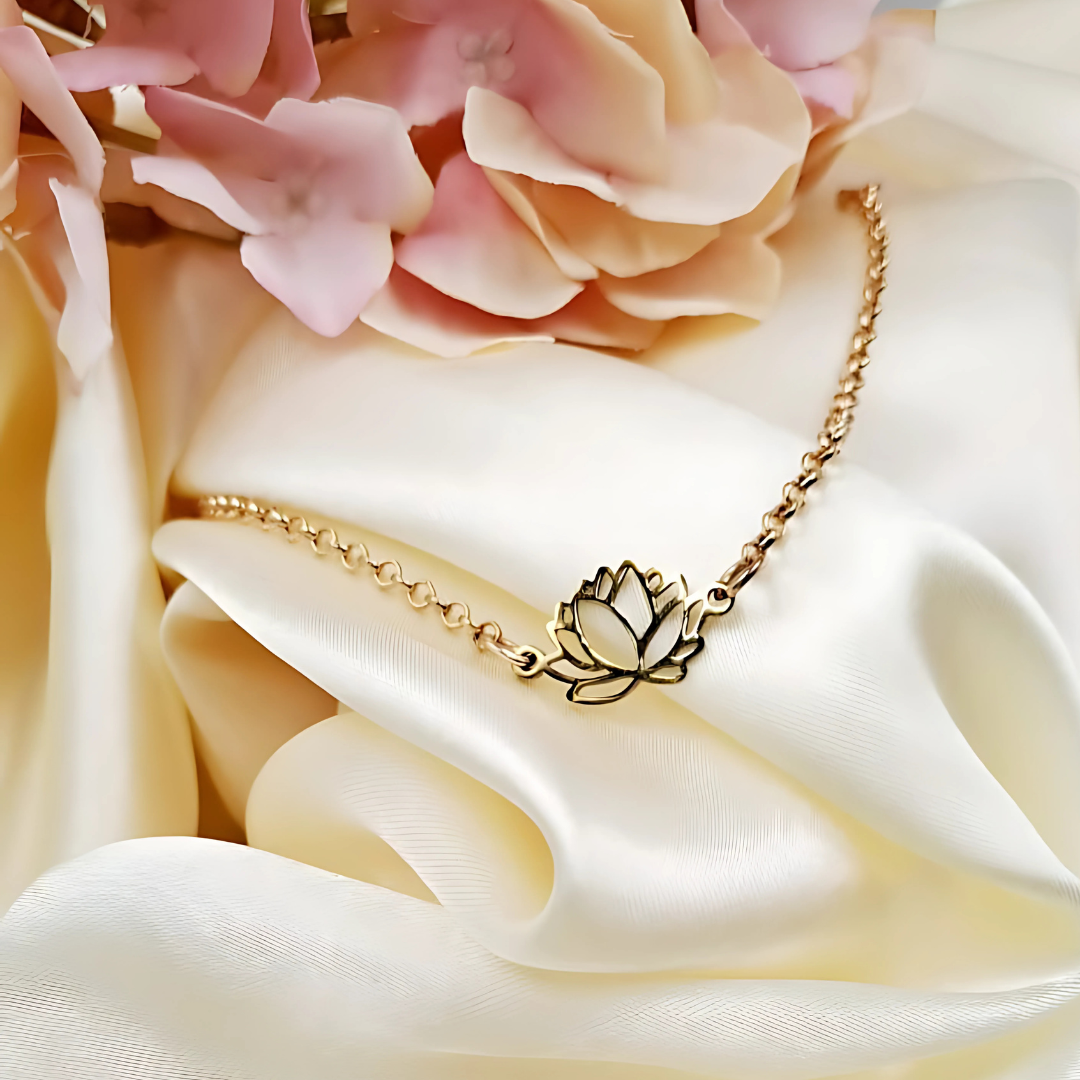 Lotus Charm Bracelet