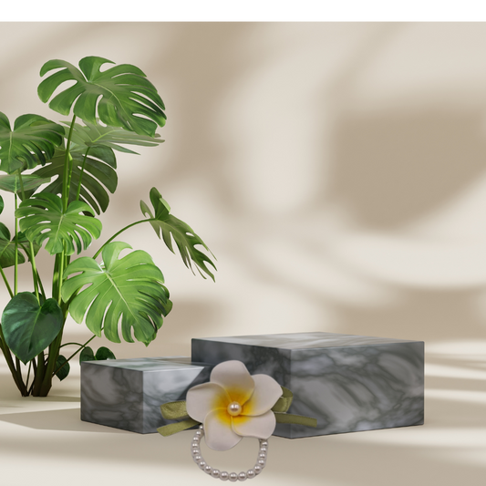 Plumeria Flower Wristband