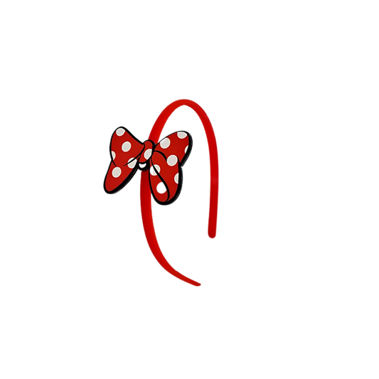Polka Dot Bow Alice Band