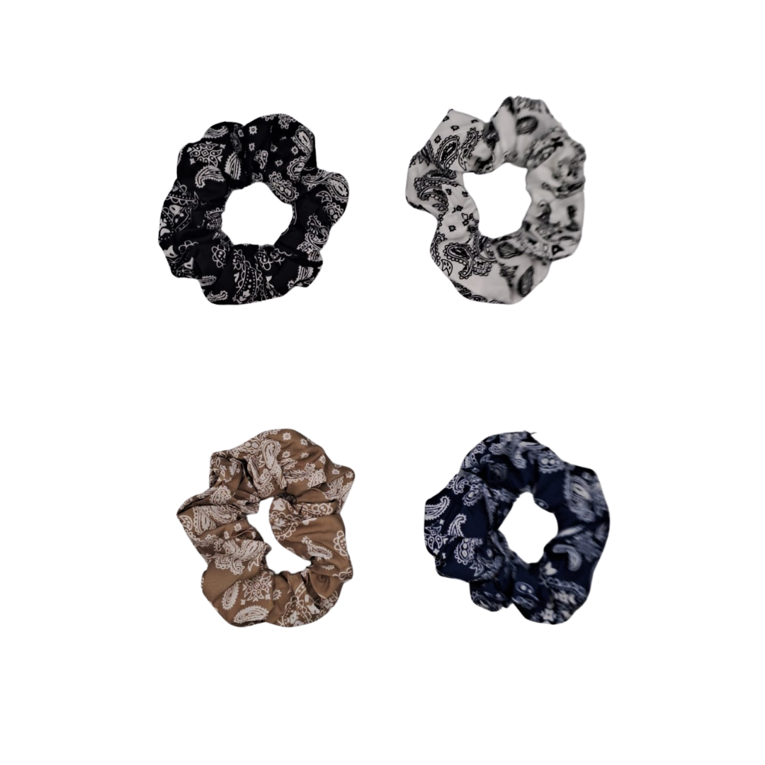 Paisley Print Scrunchie