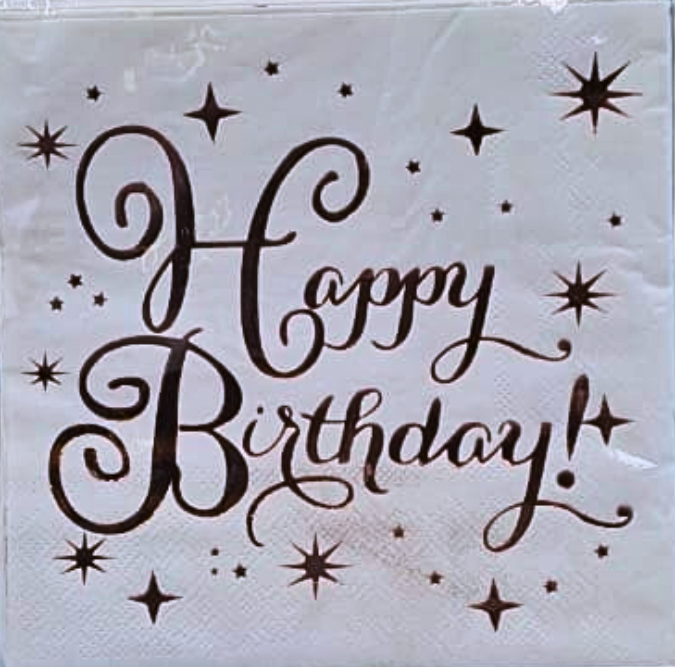 Happy Birthday Serviettes 20pcs