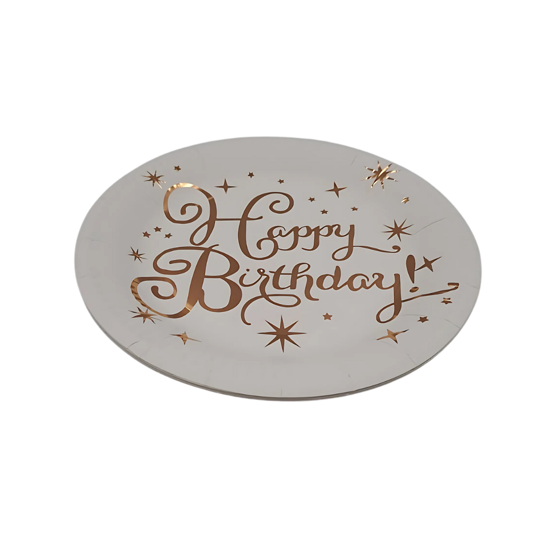 Happy Birthday Paper Plates 10 pcs
