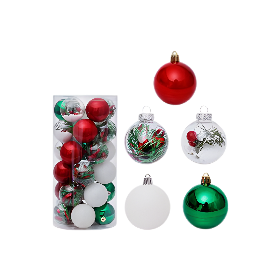 30Pc Christmas Bauble Set