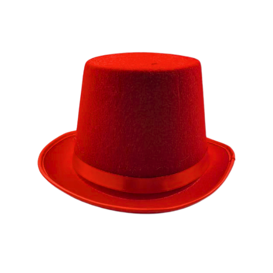 Red Felt Top Hat