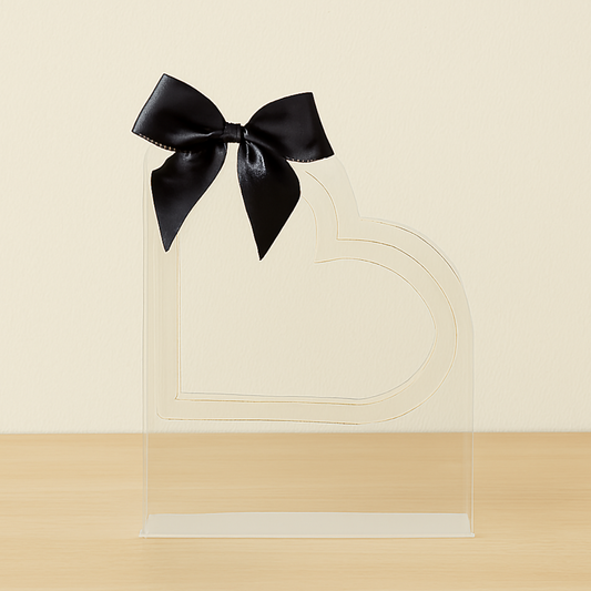 PVC Heart Flower Bouquet Holder