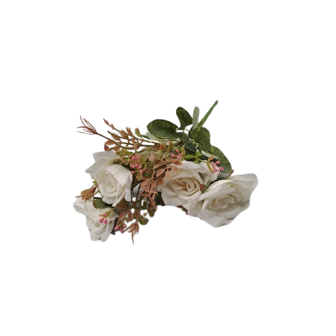 5 Bud Silk Rose Bouquet