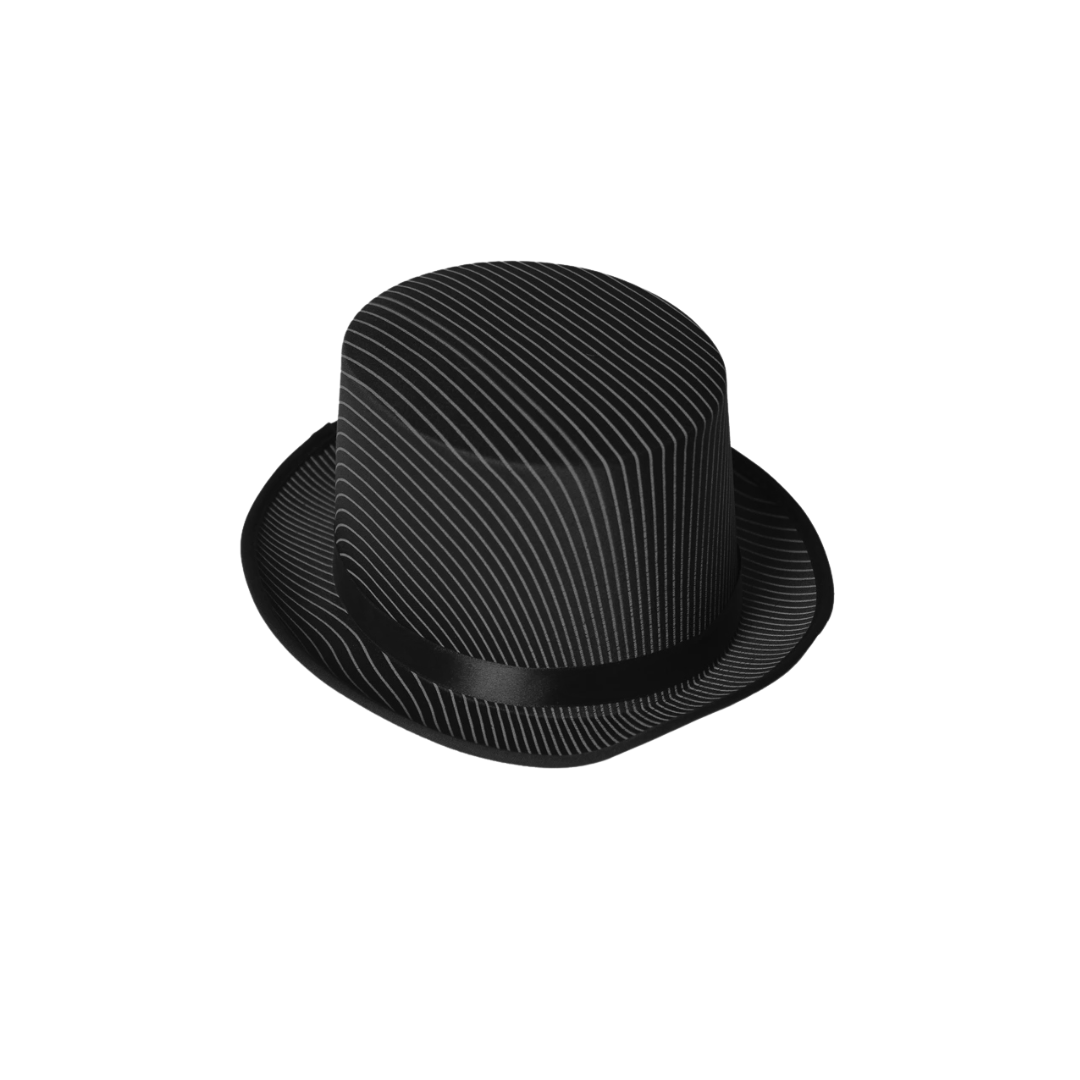 Pinstripe Top Hat