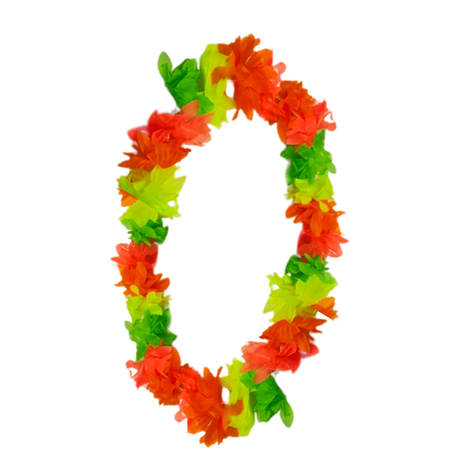 Neon Hawaiian Flower Garland 47 CM