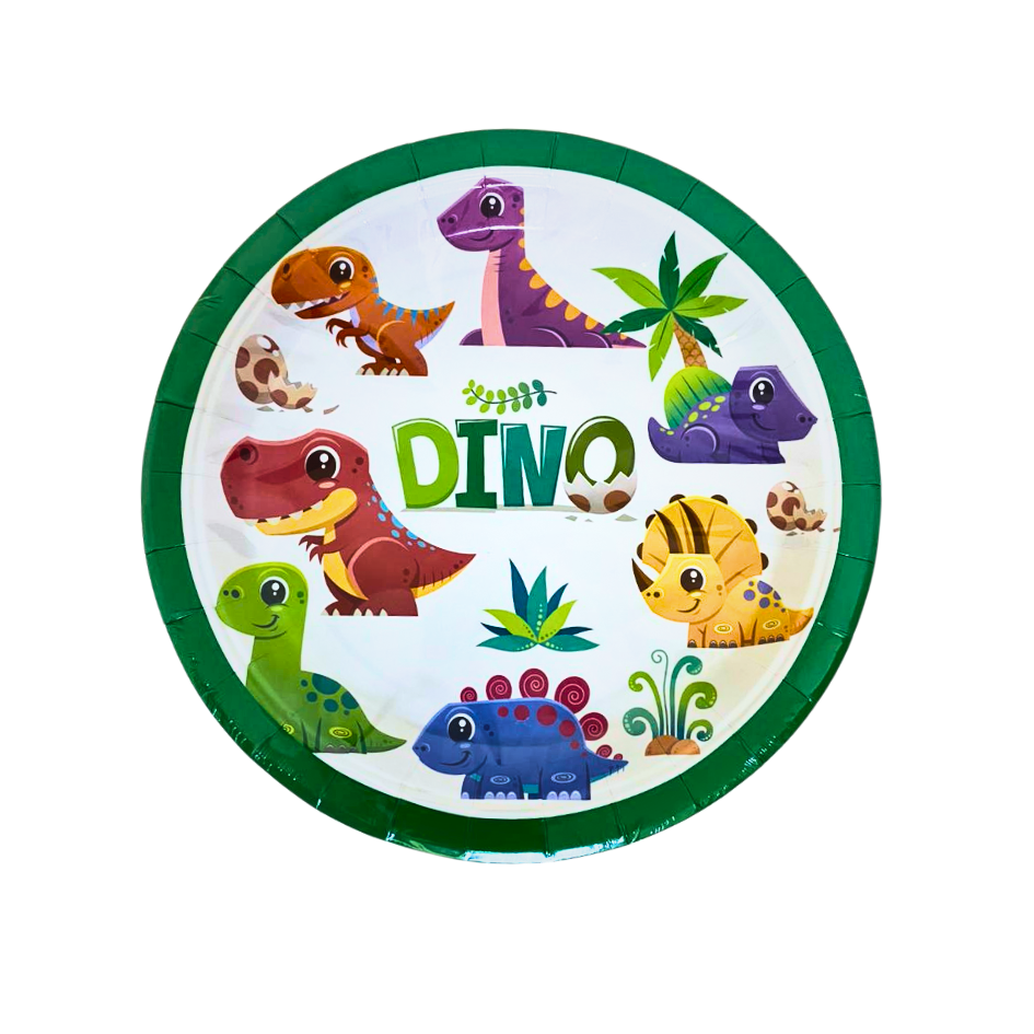Dino Baby Paper Plates 10 pcs