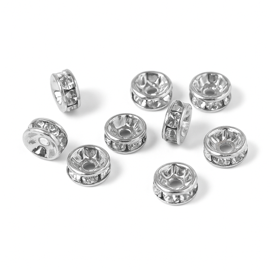 Rondelle Spacer Beads 6mm - 20pc