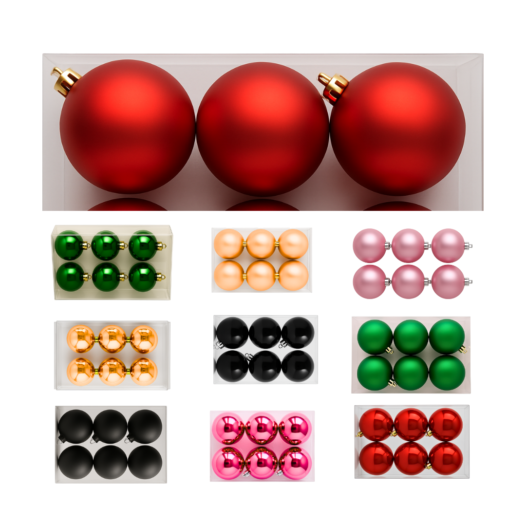 8cm Christmas Baubles