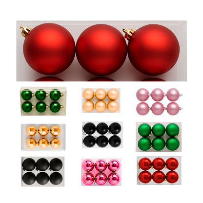 8cm Christmas Baubles