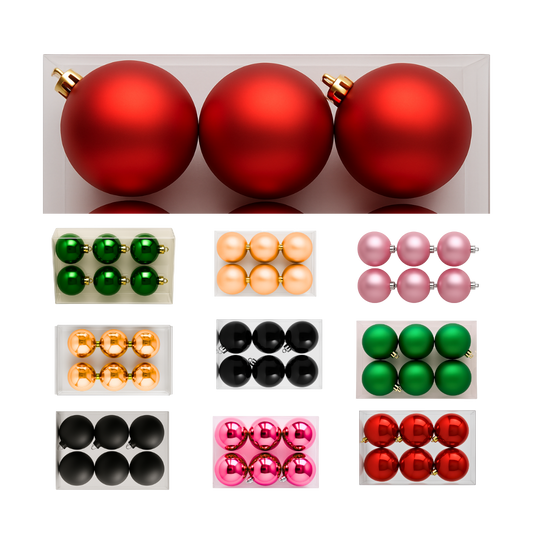 8cm Christmas Baubles