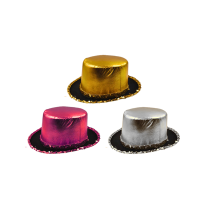 Metallic Lame' Top Hat