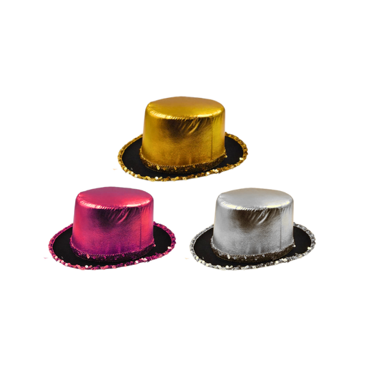Metallic Lame' Top Hat