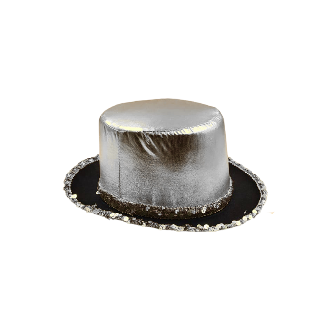 Metallic Lame' Top Hat