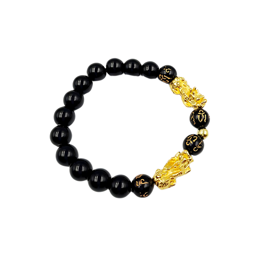 Double Pixiu Wealth Bracelet