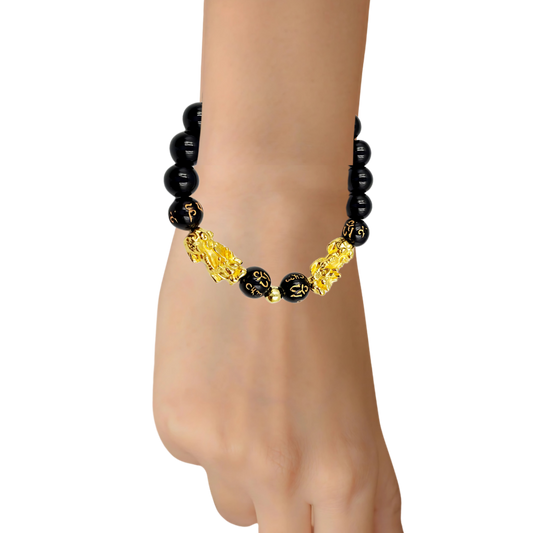 Double Pixiu Wealth Bracelet