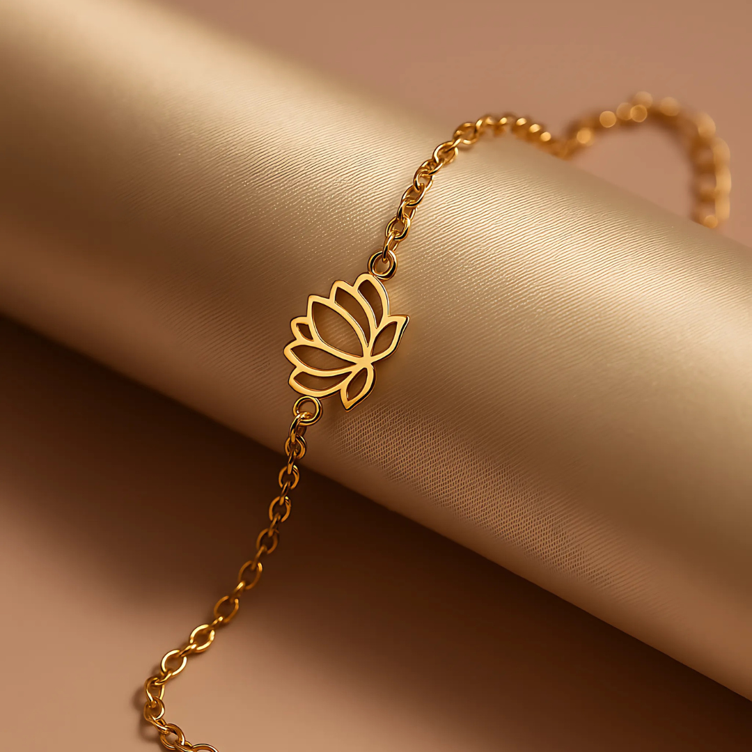Lotus Charm Bracelet
