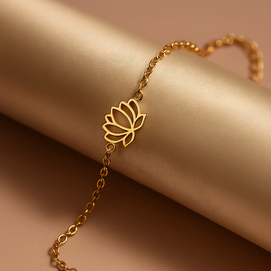 Lotus Charm Bracelet