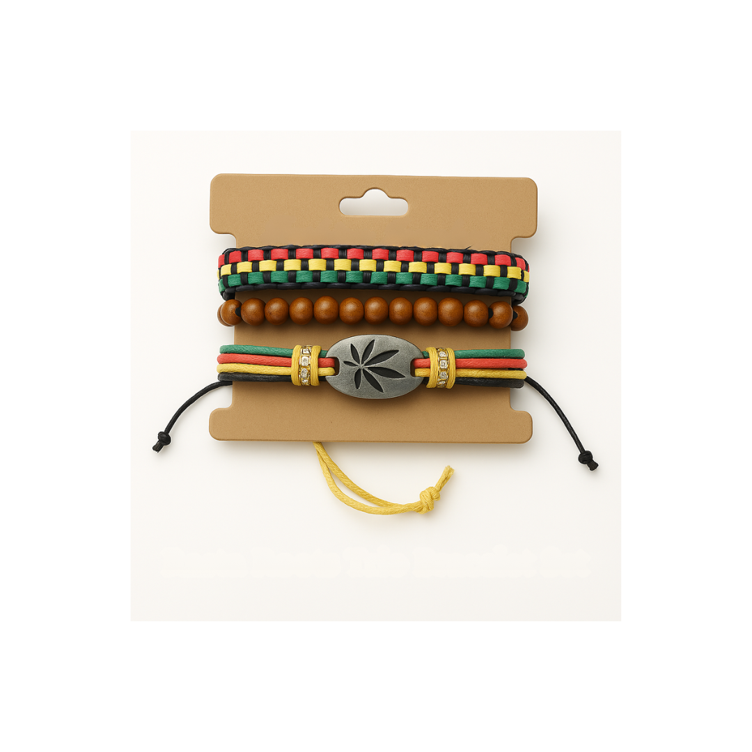 Rasta Roots Trio Bracelet