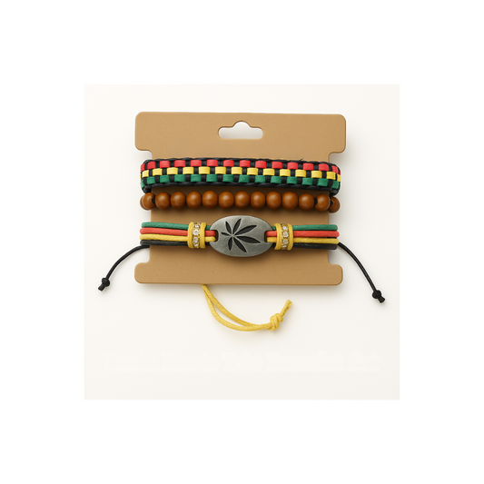 Rasta Roots Trio Bracelet