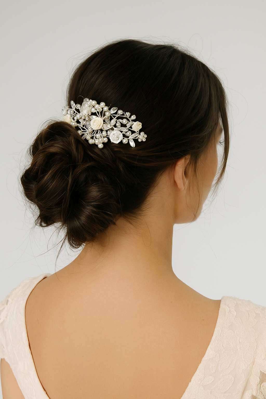 Crystal Blossom Hair Comb