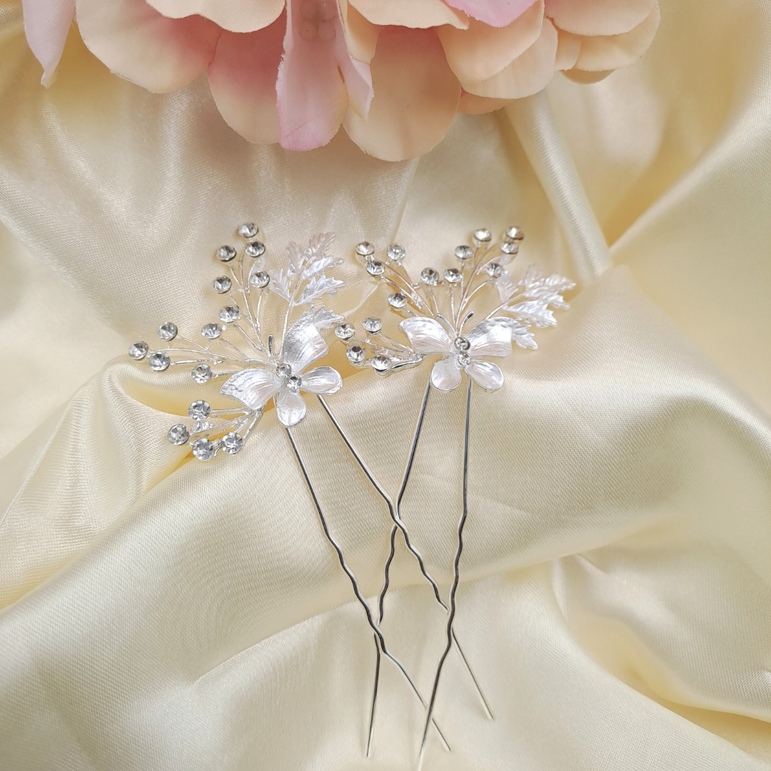 Crystal Bloom Hair Pin