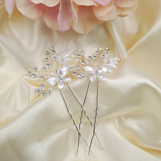 Crystal Bloom Hair Pin