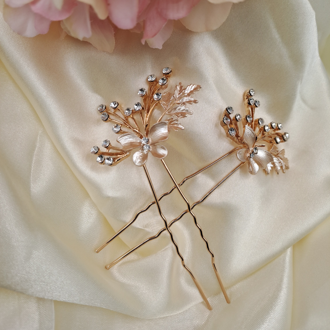 Crystal Bloom Hair Pin
