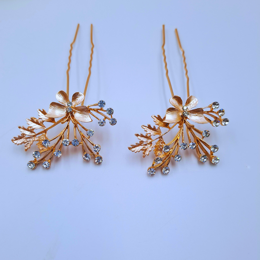 Crystal Bloom Hair Pin