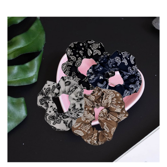Paisley Print Scrunchie