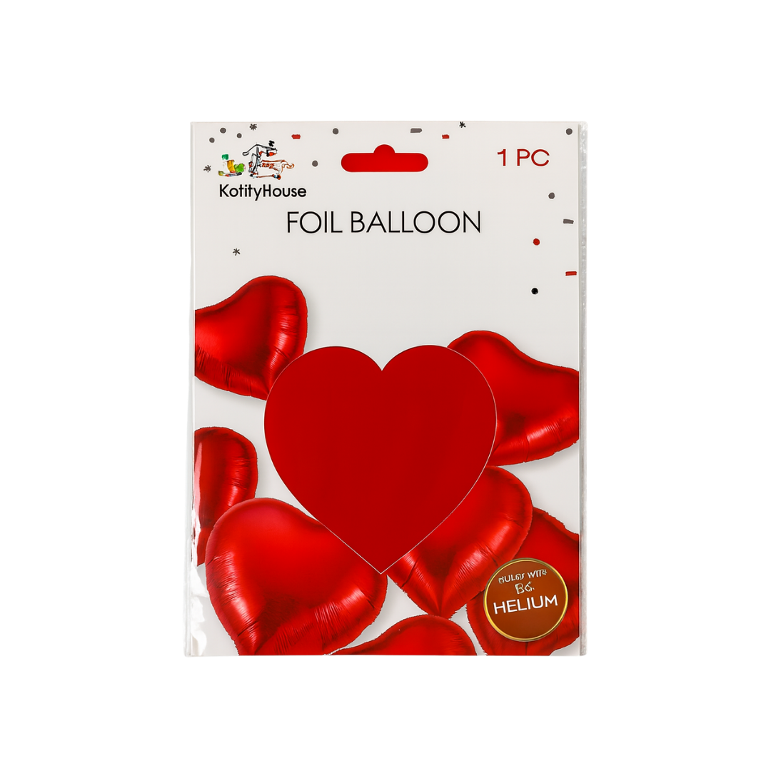 18-Inch Heart Foil Balloon