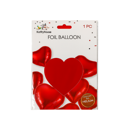 18-Inch Heart Foil Balloon