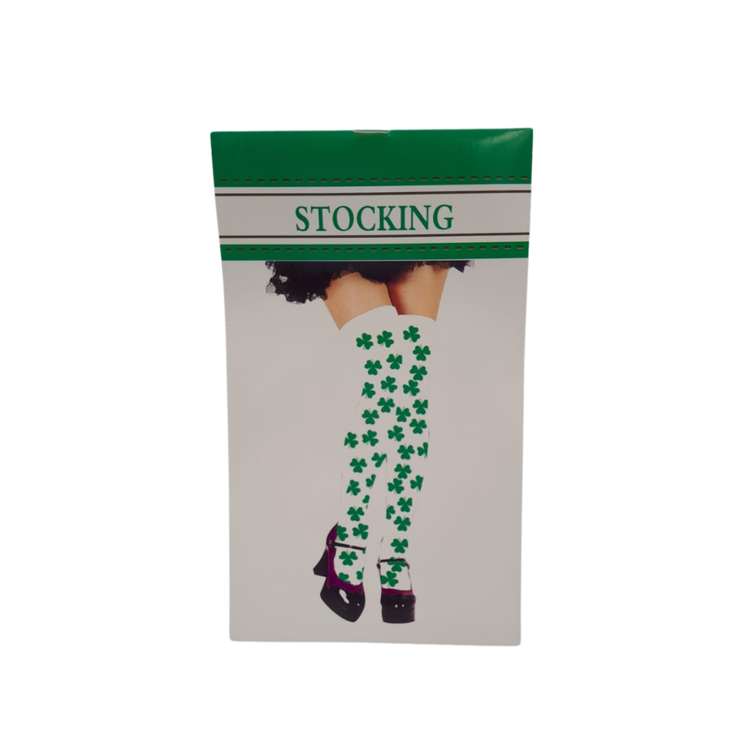 St. Patrick’s Day shamrock stockings