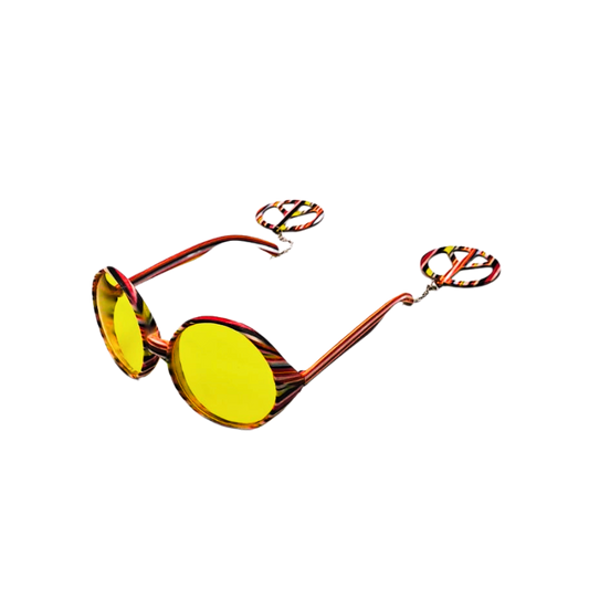 Retro Peace Sign Sunglasses