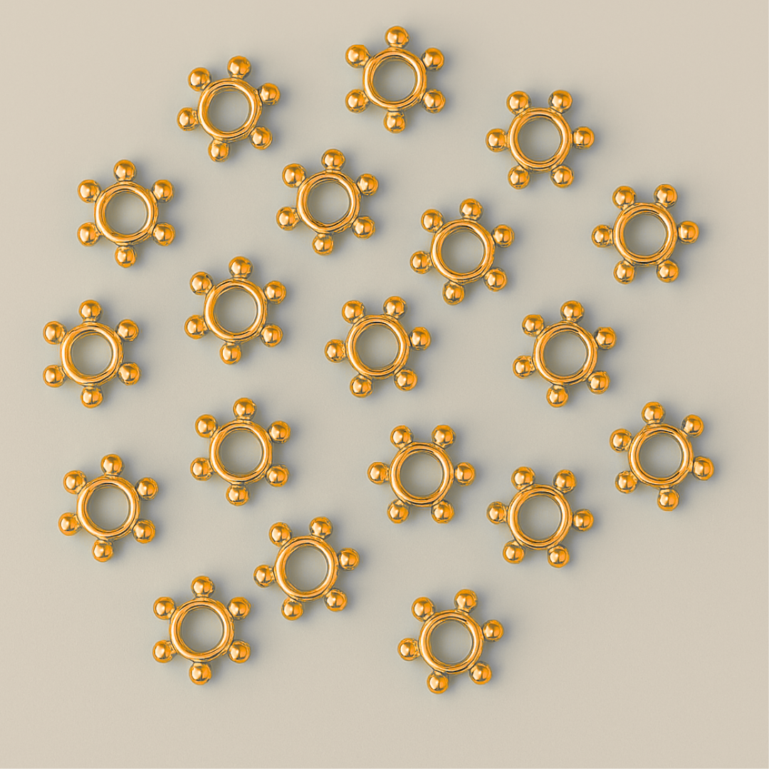 Daisy Spacer – 6mm 100pc