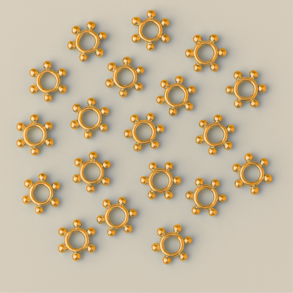 Daisy Spacer – 6mm 100pc