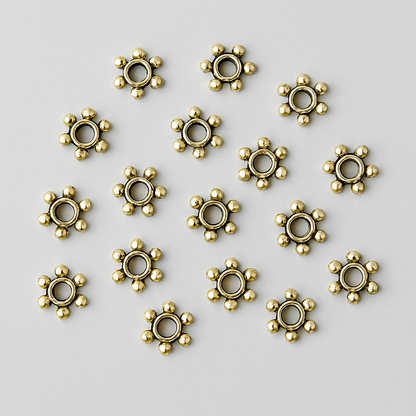 Daisy Spacer – 6mm 100pc