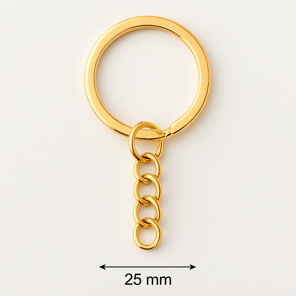Gold Link Keyring - 25pc