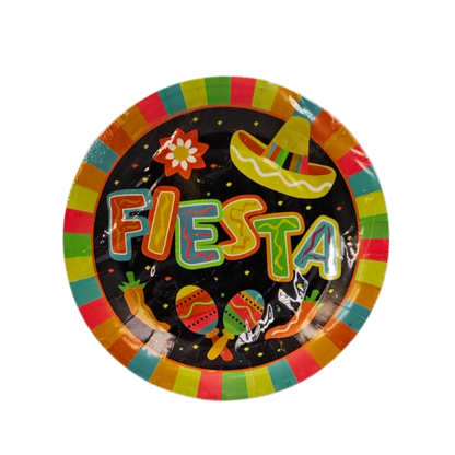 Mexican Fiesta Paper Plates 10pcs