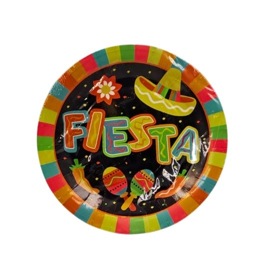 Mexican Fiesta Paper Plates 10pcs