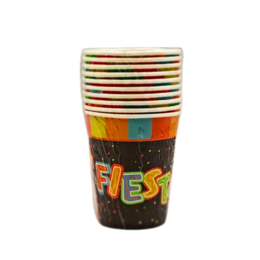 Mexican Fiesta Paper Cups 10pcs