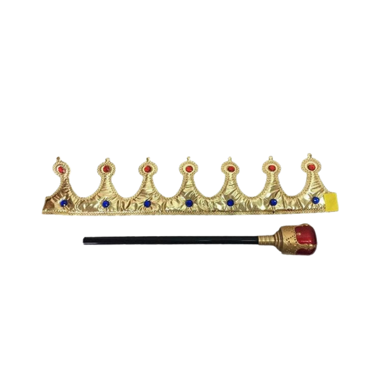 King Crown & Scepter Set