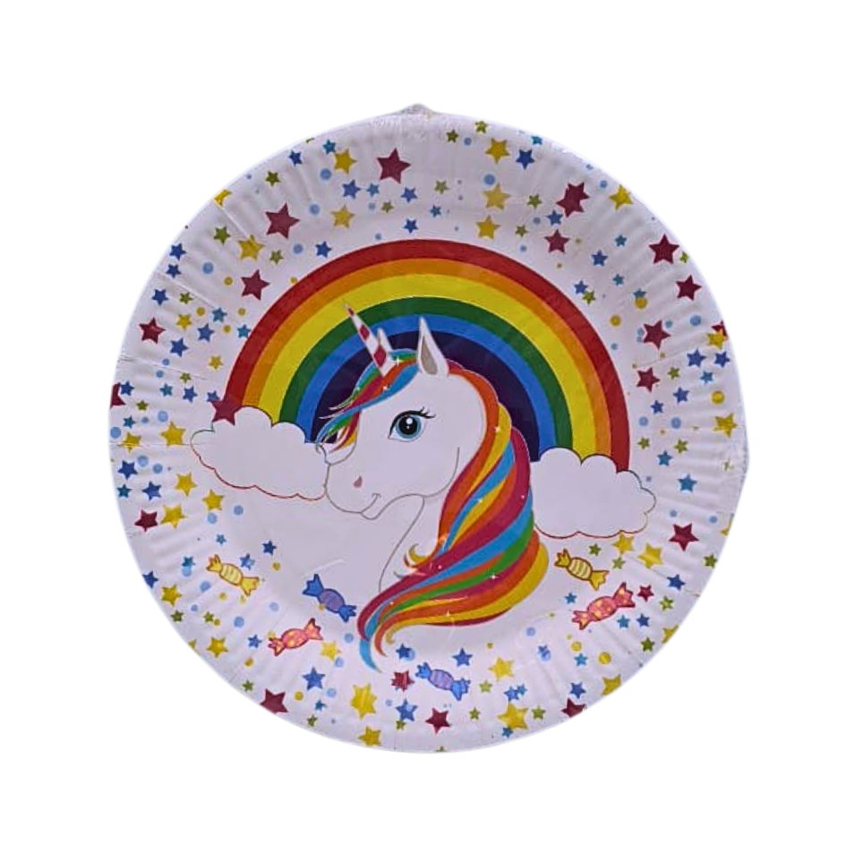 Unicorn Paper Plates 10 pcs