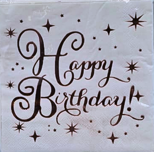 Happy Birthday Serviettes 20pcs