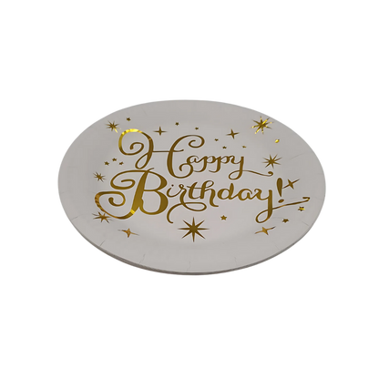 Happy Birthday Paper Plates 10 pcs