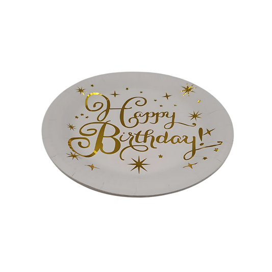 Happy Birthday Paper Plates 10 pcs
